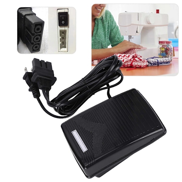Ompelimakoneen poljin kytkinohjain Monitoiminen Koti DIY Tarvikkeet (Jännite US 110V) [DB]