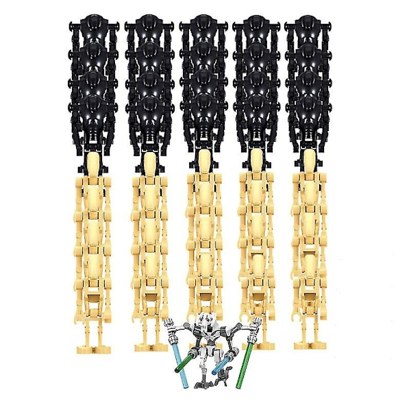 Star Wars Battle Droids Byggklossar Set Mini Actionfigurer Dockor Minifigurer Leksaker Skrivbordsdekoration För Fans Db 41Pieces