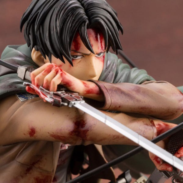 Attack On Titan Levi Ackerman PVC Figur Anime Actionfigur Modell Leksak Db as show