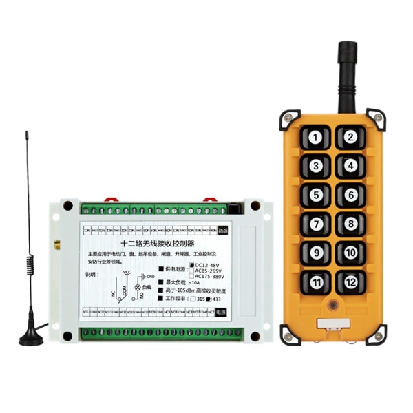 300m Dc12v-48v 12-kanals radiokontroller trådløs fjernkontroll lyskontroll [DB] 315MHz