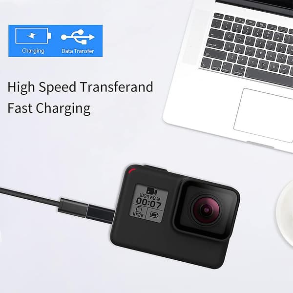4 stk. USB C til Mini USB 2.0 Adapter Type C Hun til Mini USB Han Konverter Adapter til MP3-afspillere Dash , [db] Black
