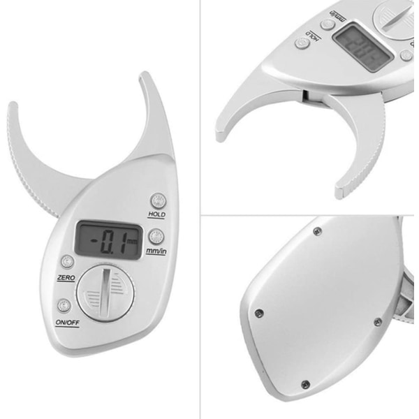 Body Fat Monitor, Portable Digital Skinfold Meter Measuring Caliper for Digital Body Monitoring