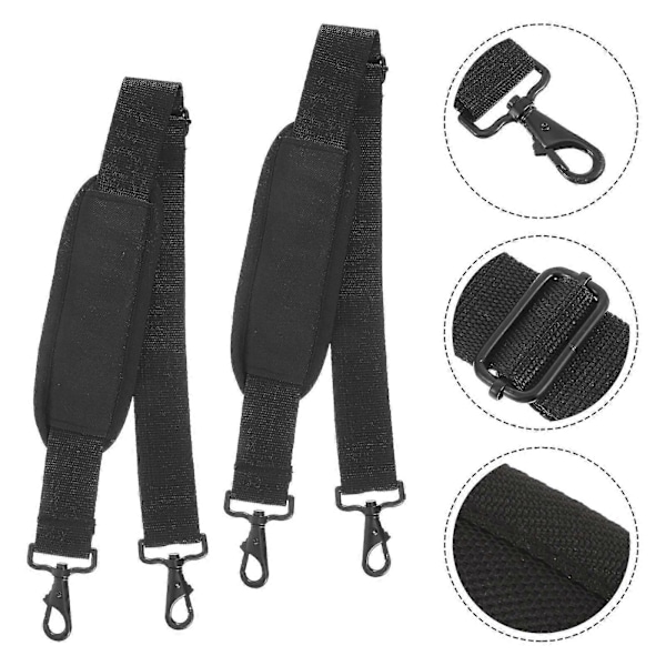 2 stk. fiolinkasse stropp messenger bag skulderpute musikkinstrument polstret erstatning [db]