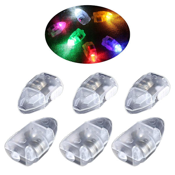 50 stk LED Ballonlys med Afbryder Farveskiftende Batteridrevet Lysende Lanterne Væge Fest Mini Lam {db} Multicolor
