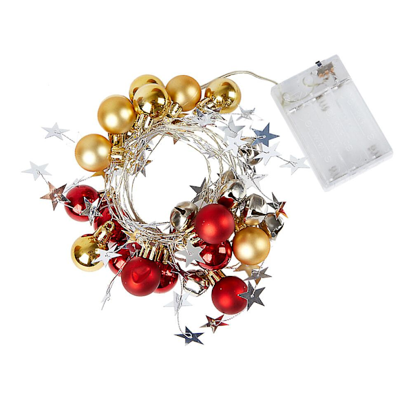 1 stk Spesial Juleklokke Lysstreng Julehengende Lampe Xmas Anheng DB As Shown 200X3CM