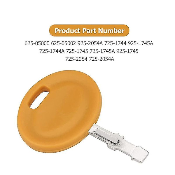 Plæneklipper Startnøgler kompatibel med Cub Cadet Xt1 Erstat 925-1745a, 5-pak-AY [db] Yellow