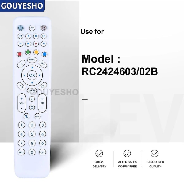 Ny fjärrkontroll Rc2424603/02b för Delta Verbindt Iptv Box [DB]