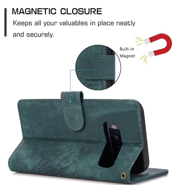 Orkidé PU Etui til Samsung Galaxy S10 [DB] Green