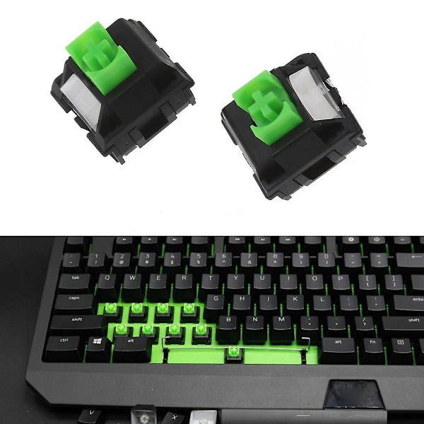 Pelinäppäimistön kytkimet Razer Blackwidow Elite RGB Green Axis Switch [Db] -näppäimistöön