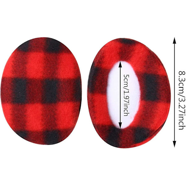 6 Par Öronmuffar Bandlösa Fleece Öronvärmare Vinter Öronöverdrag Unisex, 6 Färger DB