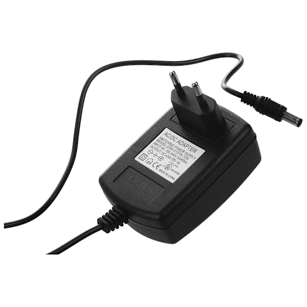 Dc 24v 1a Ac Adapter Strömförsörjning För Ljus Cctv Kamera 2.1mm X 5.5mm Eu [db] black