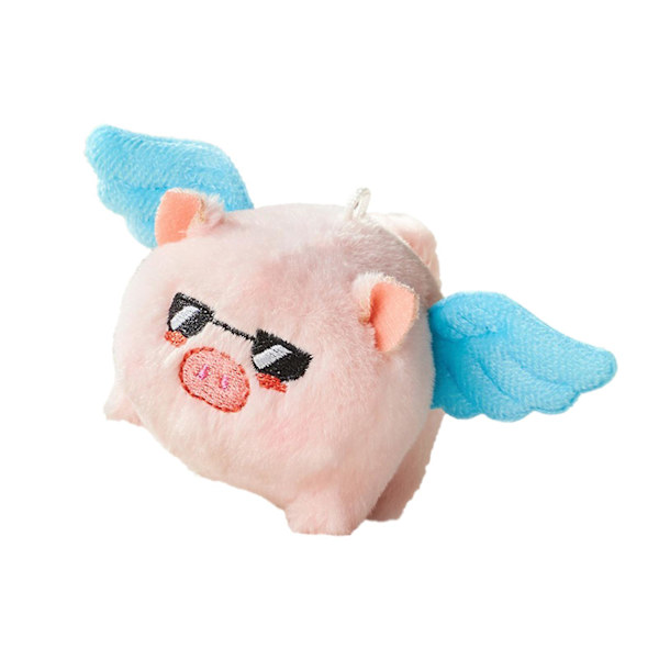 Sarjakuva heiluttava häntä kissa pehmolelu Ei paristoa Pehmeä täytetty pehmolelu lapsille [DB] Blue Piggy