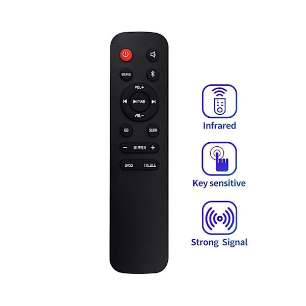 En218a8h Vaihda kaukosäädin soundbarille Hs218 2.1 kanava 2.1ch Sound Bar Kotiteatterijärjestelmä DB Black