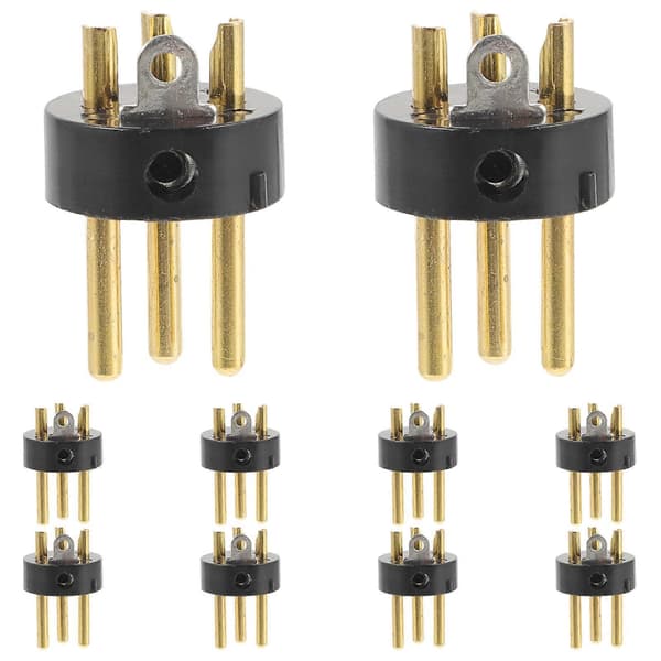 XLR-stik lydkonverteringshoved til mikrofon 10 stk. 3-benet stikadapter [DB]