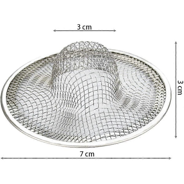 Set med 3 Rostfria Diskhonssil, Köksho Diskhonssil, Anti-Igentäppning, Diskhonssil, Köksho, Badrum, 7 * 3 * 3Cm {db}
