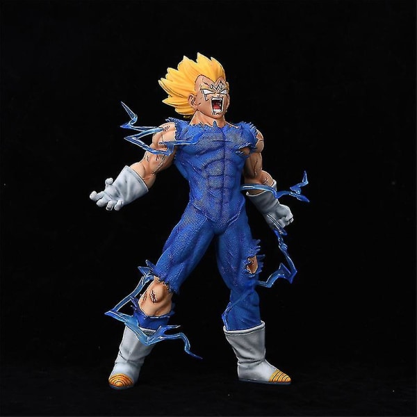 27cm Dragon Ball Z Majin Vegeta Anime Figur Selvbilder Dbz Super Saiyan Actionfigurer Pvc Statue Figurine Modell Leker Gave Db NO box 27cm with 4 heads