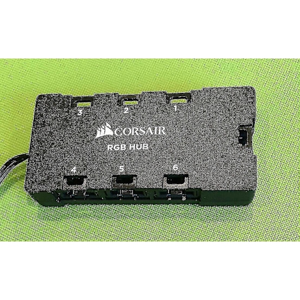 För Corsair Lightning Node Pro Commander Crystal Corsair 6-Port RGB LED Fläktnav [DB]