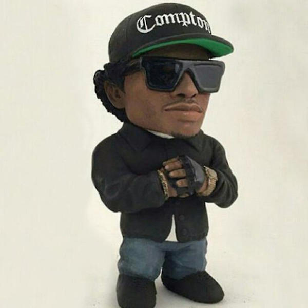 Tupac Rapper Figur Hip Hop Stjärna Guy 2 Pac Snoop Dogg Figurine Leksak Cool Stuff Figurer Samling Modell Kreativ Dockstaty Present db E About 10cm-11.5cm