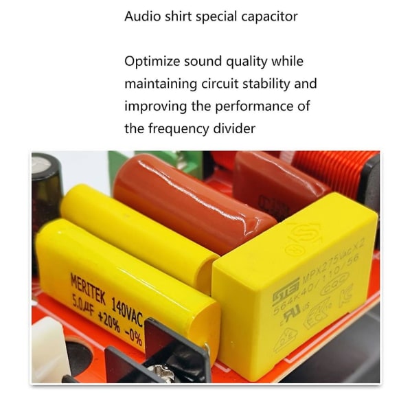 2-veis lydhøyttaler Frekvensdelermodul Diskant Bass Hi-fi lydkryssfilter Fordelerkort for gjør-det-selv-høyttaler
