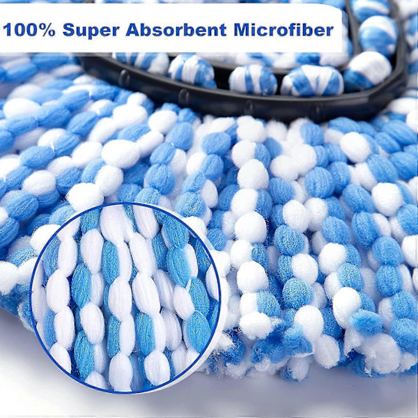 Spin Moppe Udskiftningsbase Kun Til Ocedar Rinseclean 2 Tank System Spin Moppe Hoveder Udskiftningsbase Til O Cedar Moppe Udskiftningshoved [db] Blue 2 Pack