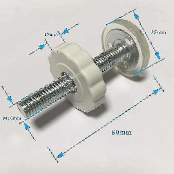 4 kpl Painepainevauvanportit Kierretyt Spindle Rods Walk Thru Portit Tarvike Ruuvit Sarja Sopii A db