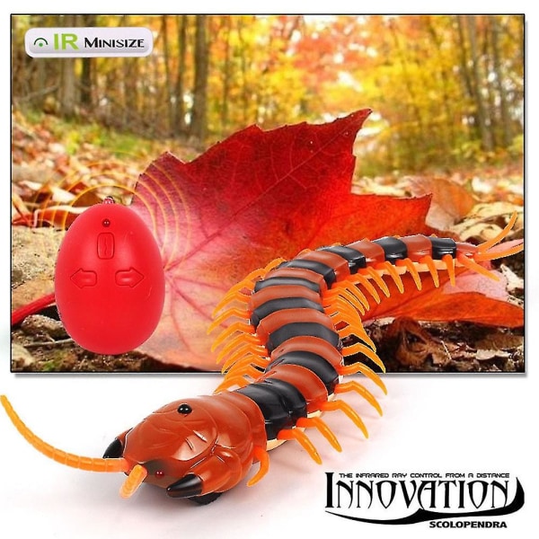 Rc Centipede Toy Remote Control Simulation Centipede Creepy-crawly Kids Toy db