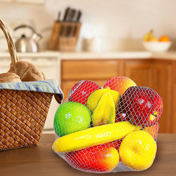 Eluisankaiset tekokasvikset - 12 sekahedelmää realistisiin valokuvausrekvisiitta- ja kodinsisustustarkoituksiin{DB} fruit