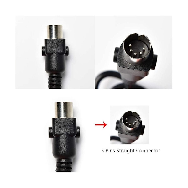 Fjärrkontroll för lyftstol, 5 stift 2 knappar Power Recliner fjärrkontroll för Okin Limoss Pride - Straigh db Black
