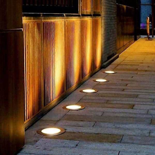 Solcelle-Jordlamper, 8 Solcelle-LED Udendørslamper, Haveganglamper, Udendørslamper, Jordlamper, Vandtætte, Solcelle-Landskabslamper