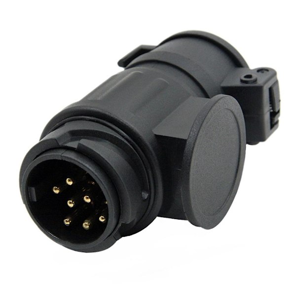 Trailer Adapter Stik 13-polet til 7-polet Trækkende Trailer Adapter Stik Trailer Adapter til Trailer R {Db} Black