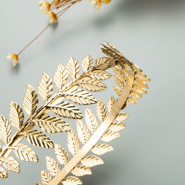 Roman Leaf Crown,xcozu Goddess Tiara Gold Leaf Band Crown Of Leaves,girls Greek Gold Leaf Headband Bridal Headbands Gold Laurel Leaf Headdress Boho He