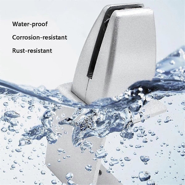 Nysskydd Stödklämmor Justerbar Kontorsskärm Klämma Aluminium Skrivbordsskärm för 1/8 till 1 tum Tjock Panel 6-pack -Sy [DB]