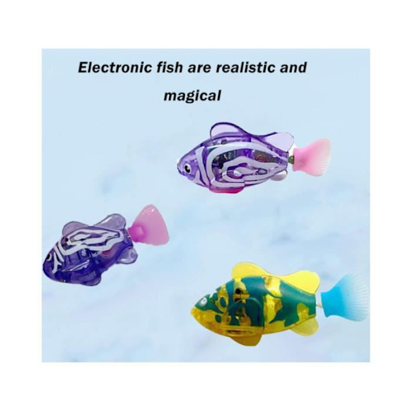Robotfisk badeleke - 2 stk - Lyse farger - Barn Bright colors