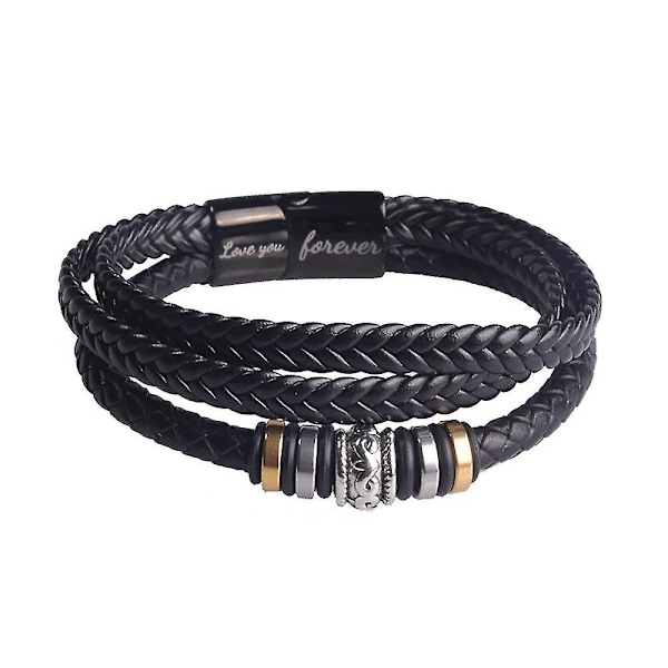 Justerbart armband för män, "Älskar dig för alltid", till manliga gåvor {Db} to son