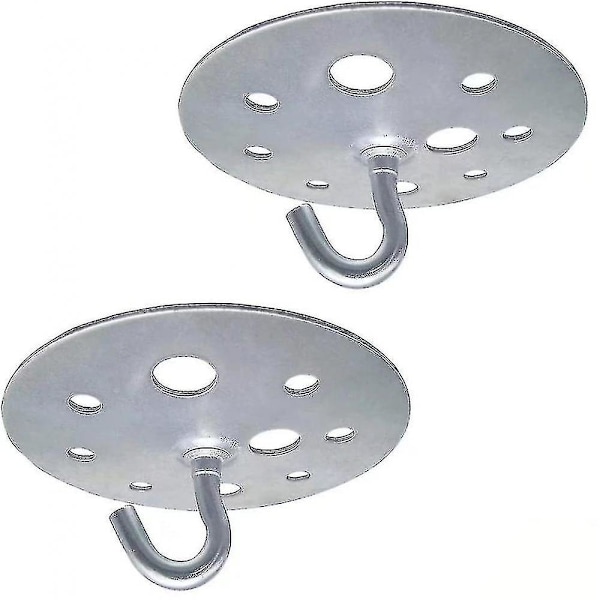 Metall Rundt Bunn Takkrok 90mm Heavy Duty Lysekrone Krok Tilbehør, 2 Stykker YT[ [DB]