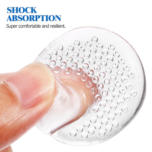 6 par kvinders glide sandaler tåpuder t-rem sandal tåbeskytter sandal t-rem beskytter tåbeskyttere fødder tåbeskyttere [db] transparent 3.9x3.3cm