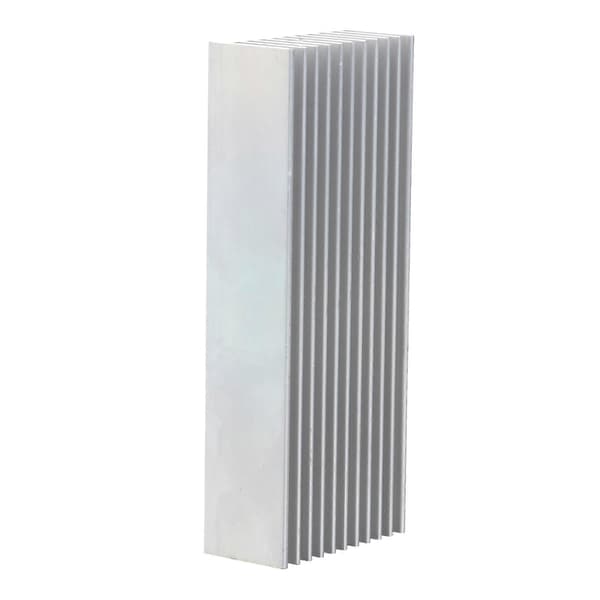 Aluminium køleplade til triodekøleradiator 1 stk. sølv[DB]