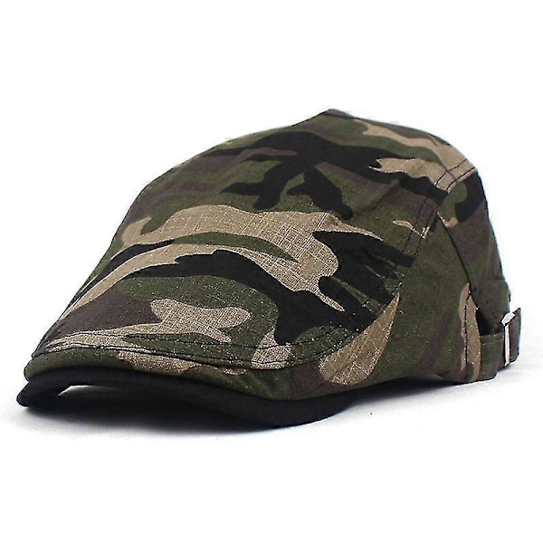 Sommer Newsboy Caps Menn Bomull Flat Caps Kvinner Painte [DB] style 2 55to62cm adjustable