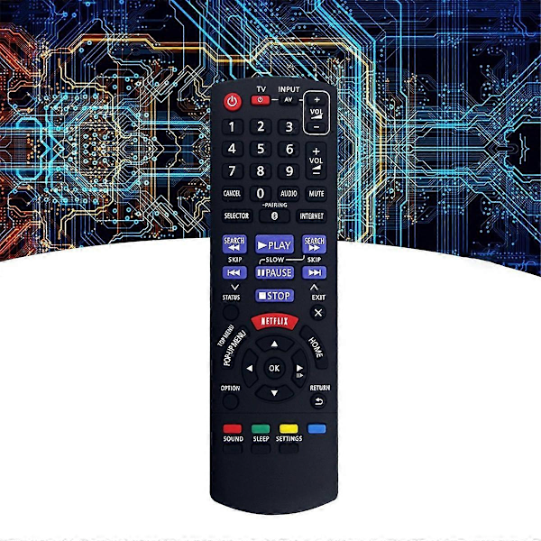N2QAYB000968 Vaihto-ohjain Bluray-levysoittimen kotiteatterijärjestelmälle SC-BTT465 SC-BTT405 SC-BTT105 [DB] Black