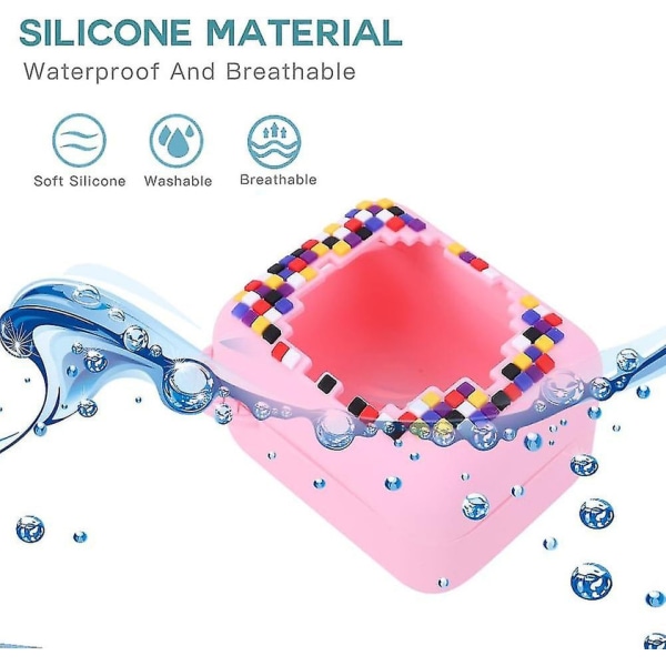 Silikonfodral för Bitzee Digital Pet Interactive Virtual Toy, skyddande hudfodral för Bitzee Virtual Electronic Pets Accessories Db Pink
