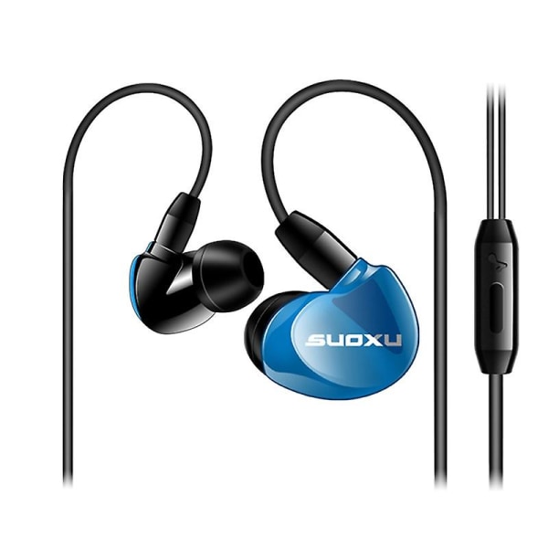 Sx538 Universal Heavy Bass Hifi In-ear Kablet Hovedtelefon Sports Headset Med Mic Jikaix Black