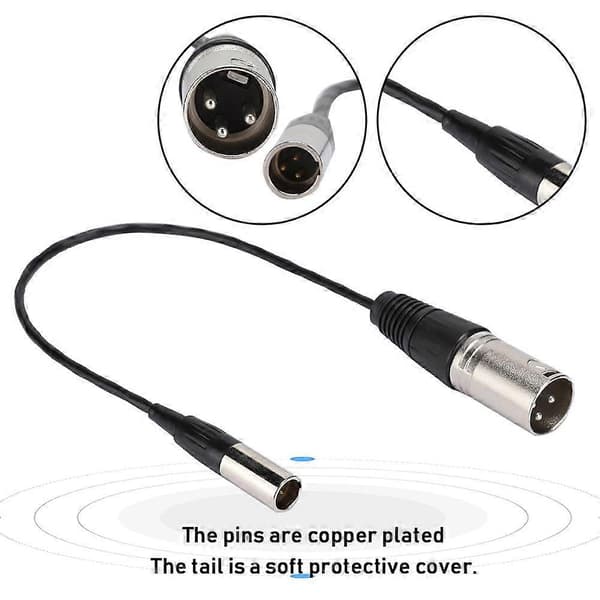 Mini XLR 3PIN Han til Canon Lydkabel til Overførsel af Kamera Mikrofon Interface [db]