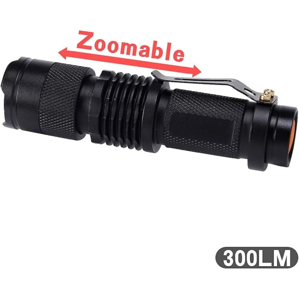 Pieni Mini Single Mode Led-taskulamppu Aa-paristo 1 Mode Taskulamppupakkaus 6 kpl