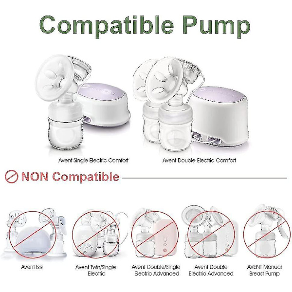 Reservedeler Kompatible Med Avent Comfort Pumpe, Ventil, Membran Til Enkelt Og Dobbelt Elektrisk Pumpe [db]