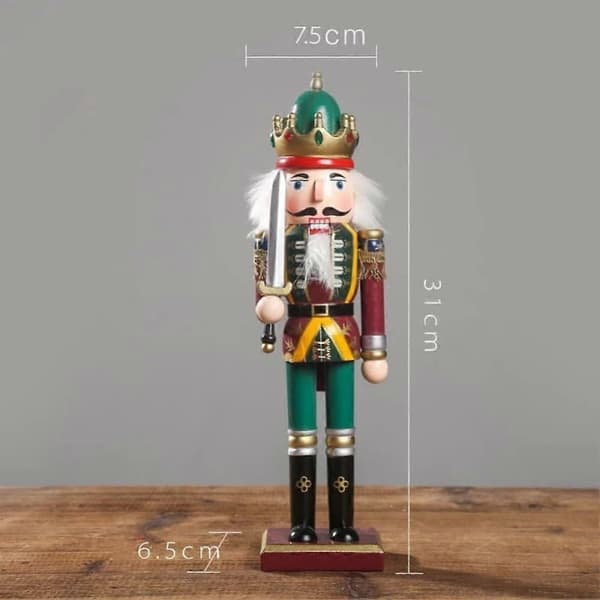 2 stk. Nøtteknekkerfigurer Tresoldater [DB]