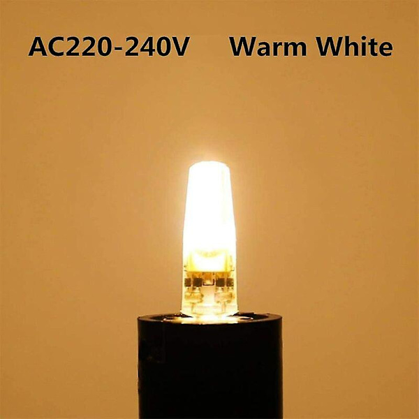 G4 LED 220v 3w 2700k Varmvitt 160lm, Silikonlampor Ersätter Traditionella 30w Halogenlampor, 5-pack [DB]