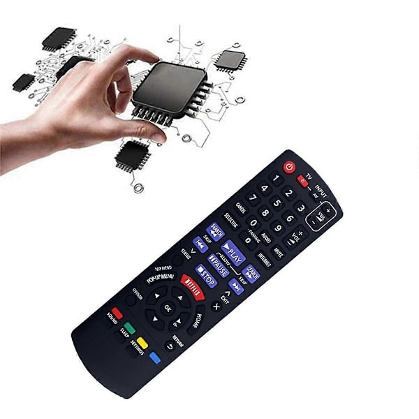 N2QAYB000968 Vaihto-ohjain Bluray-levysoittimen kotiteatterijärjestelmälle SC-BTT465 SC-BTT405 SC-BTT105 [DB] Black