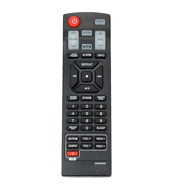 Fjernkontroll for LG Soundbar, Soundbar-kontroller erstatningsfjernkontroll AKB73575401 NB5540 NB4540 NB3530A LAP440 db