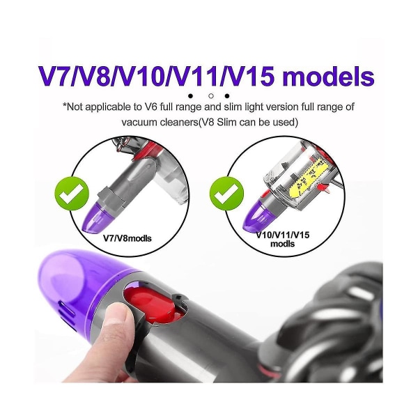 Hurtig vakuumsugningsadapter til V7 V8 V10 V11 V12 V15 Slim støvsuger pumpe adapter vakuum [DB]