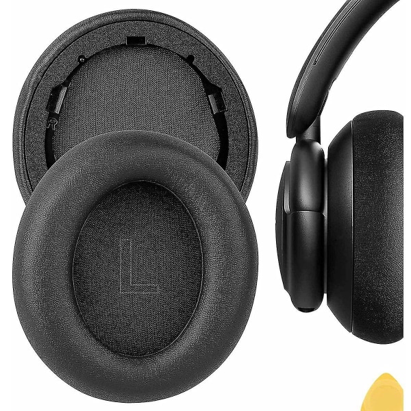 Reservedeler til øreputer for Life Q30/q35 Protein Leather Headphones Earpads(svart)